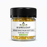 Broad Spectrum, 25mg T-Free CBD Soft Gels